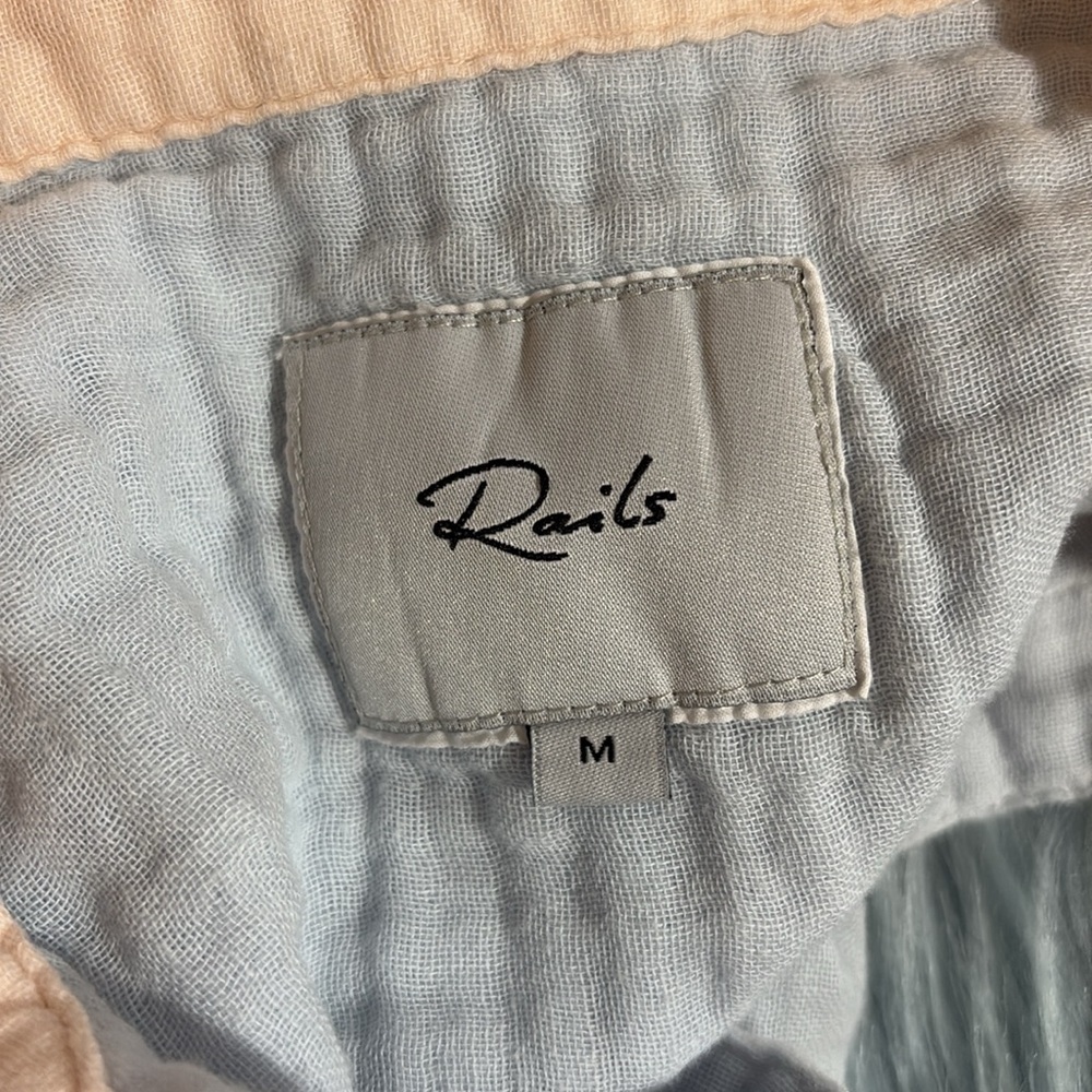 Rails Ellis Bermuda Color Block Button Front Shir… - image 5